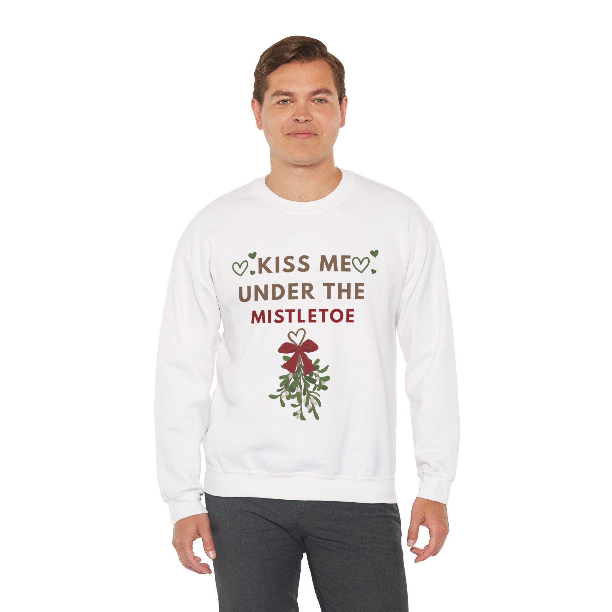 Matching Kiss Me Under The Mistletoe - Unisex Heavy Blend™ Crewneck Sweatshirt