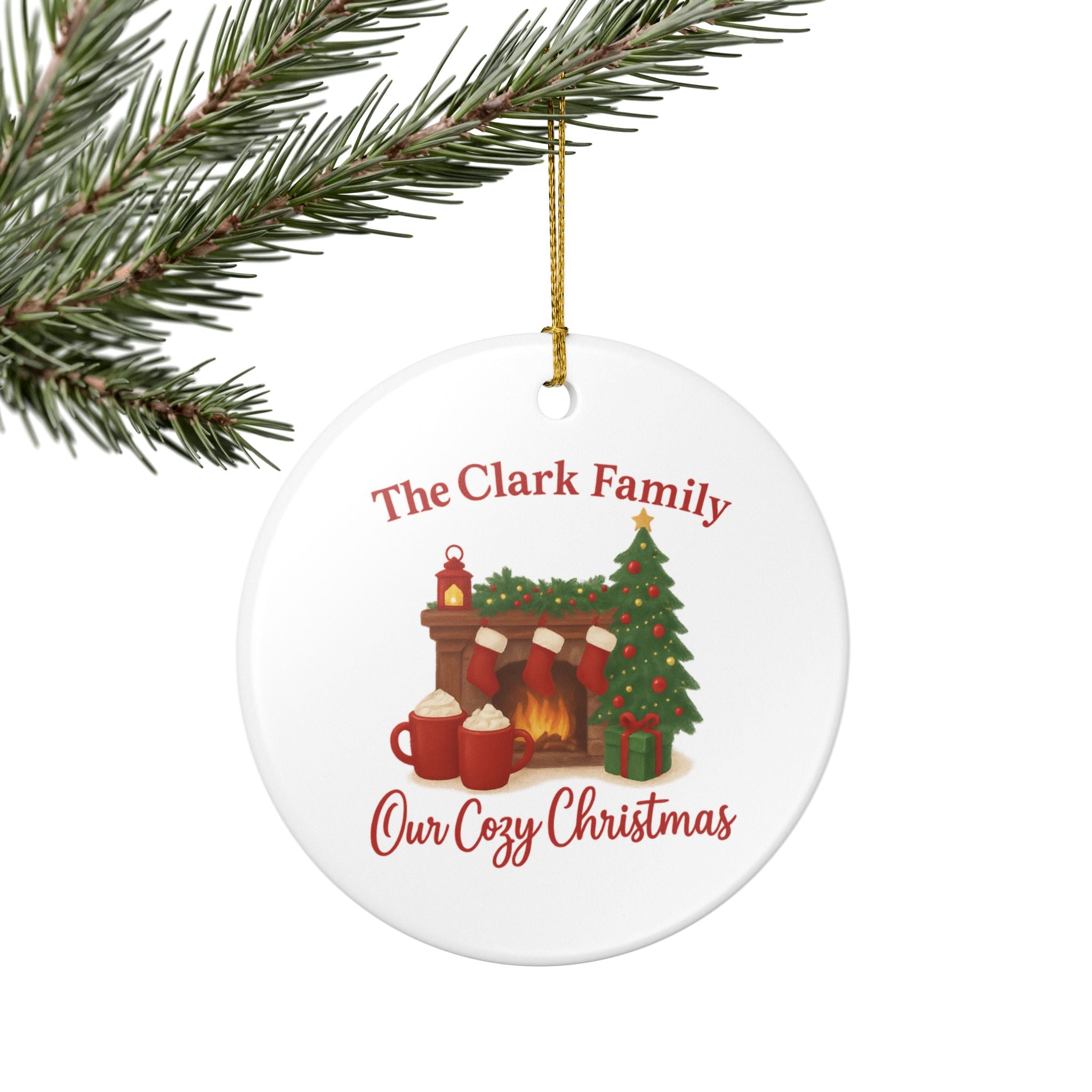 Family - Ceramic Decoration Ornament, (1pc)