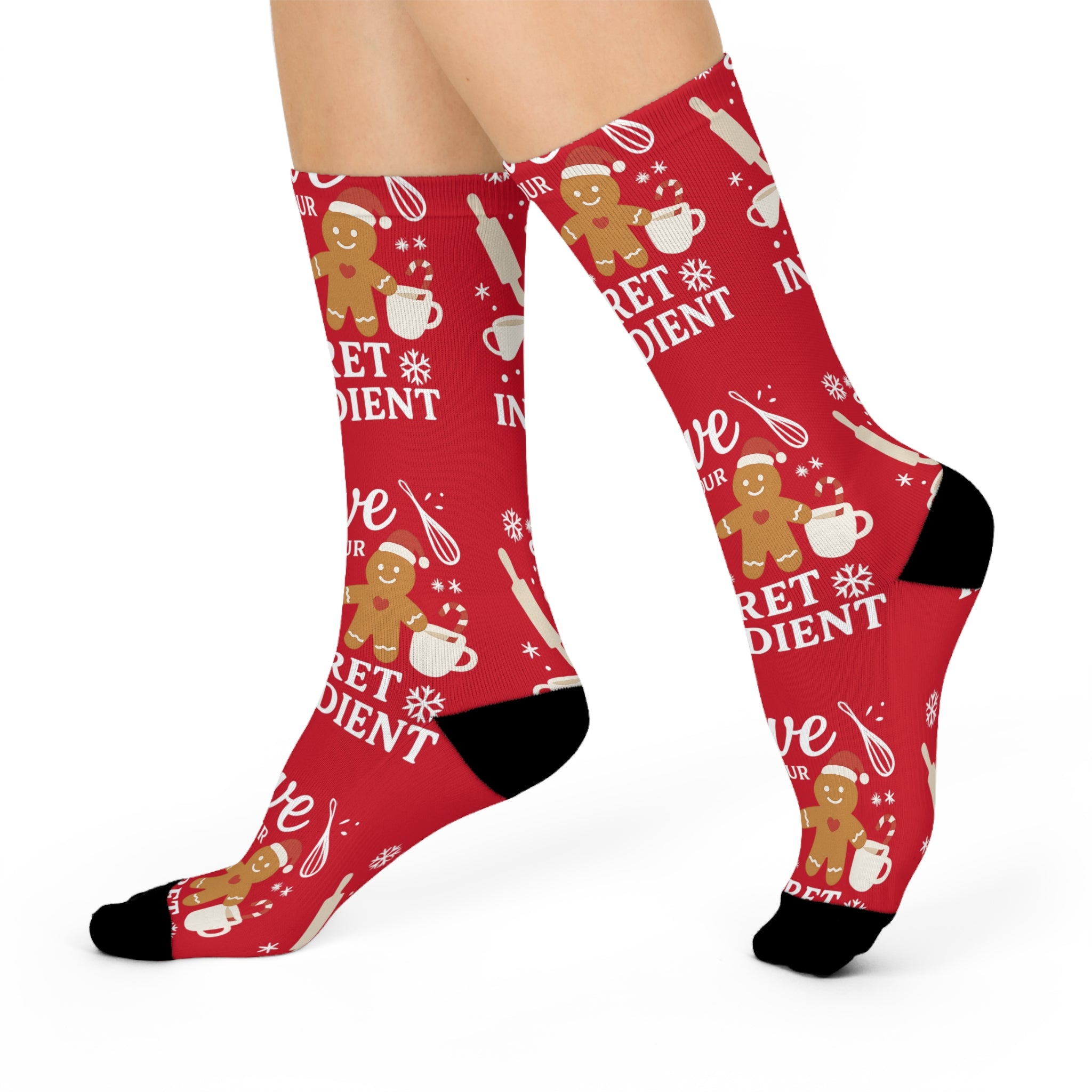 Matching Love is Our Secret Ingredient - Cushioned Crew Socks