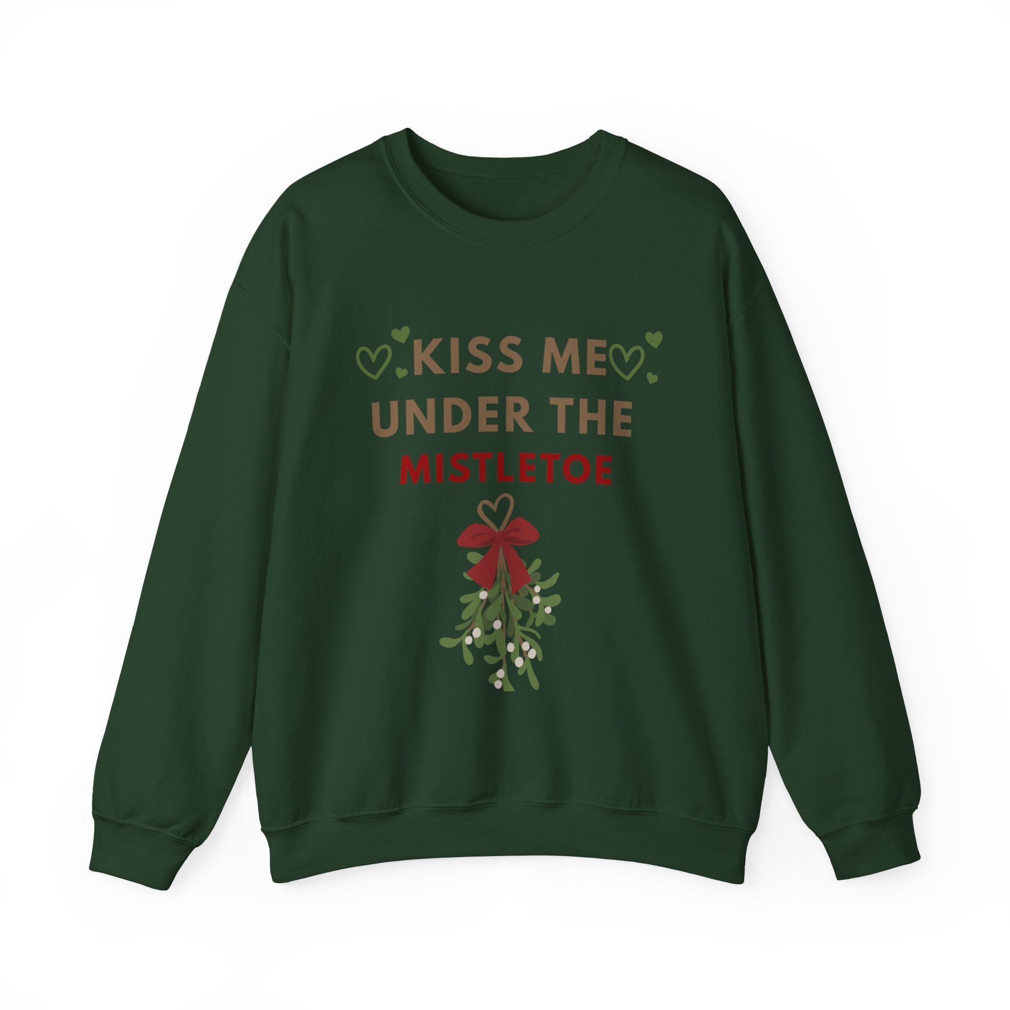 Matching Kiss Me Under The Mistletoe - Unisex Heavy Blend™ Crewneck Sweatshirt