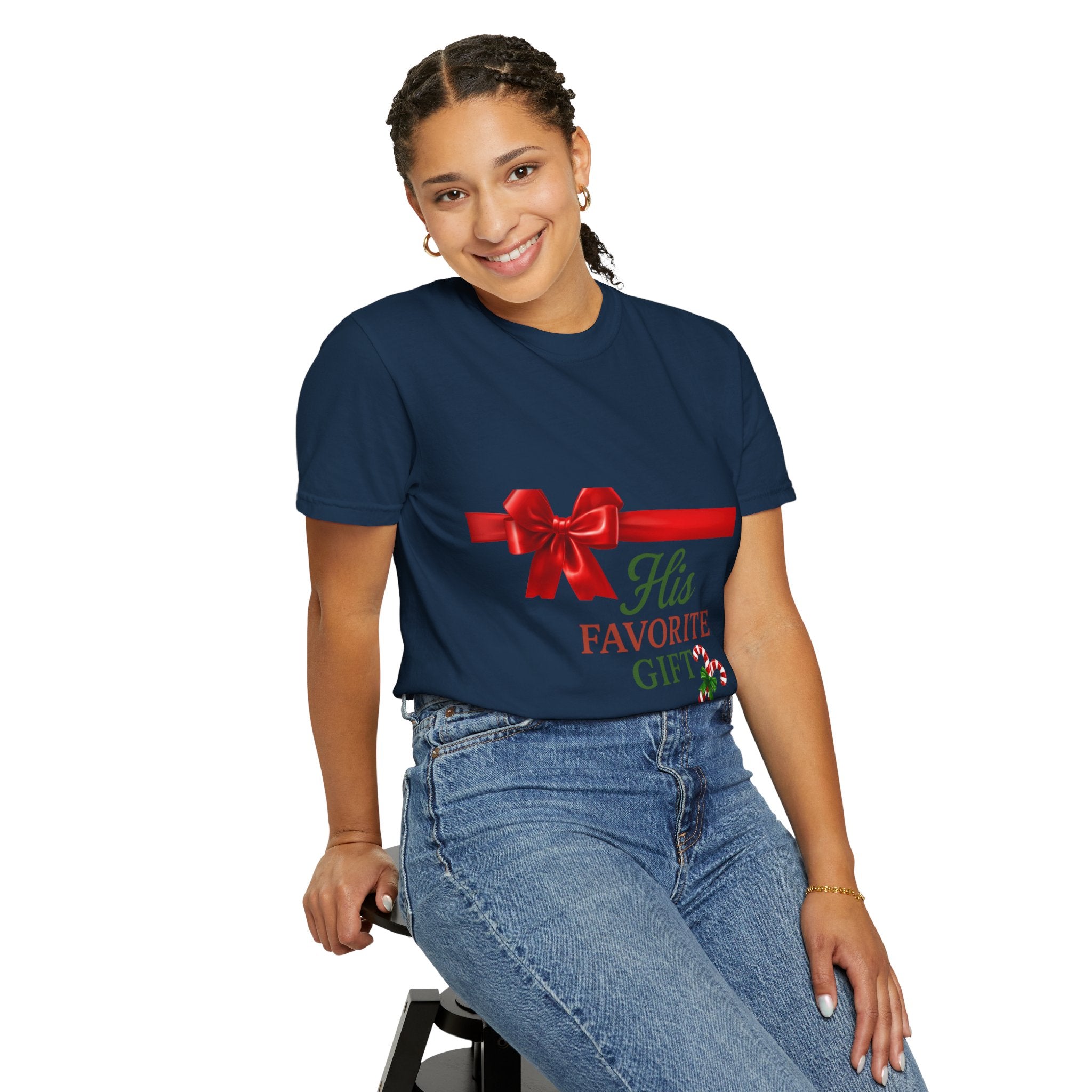 His Favorite Gift - Unisex Garment-Dyed T-shirt