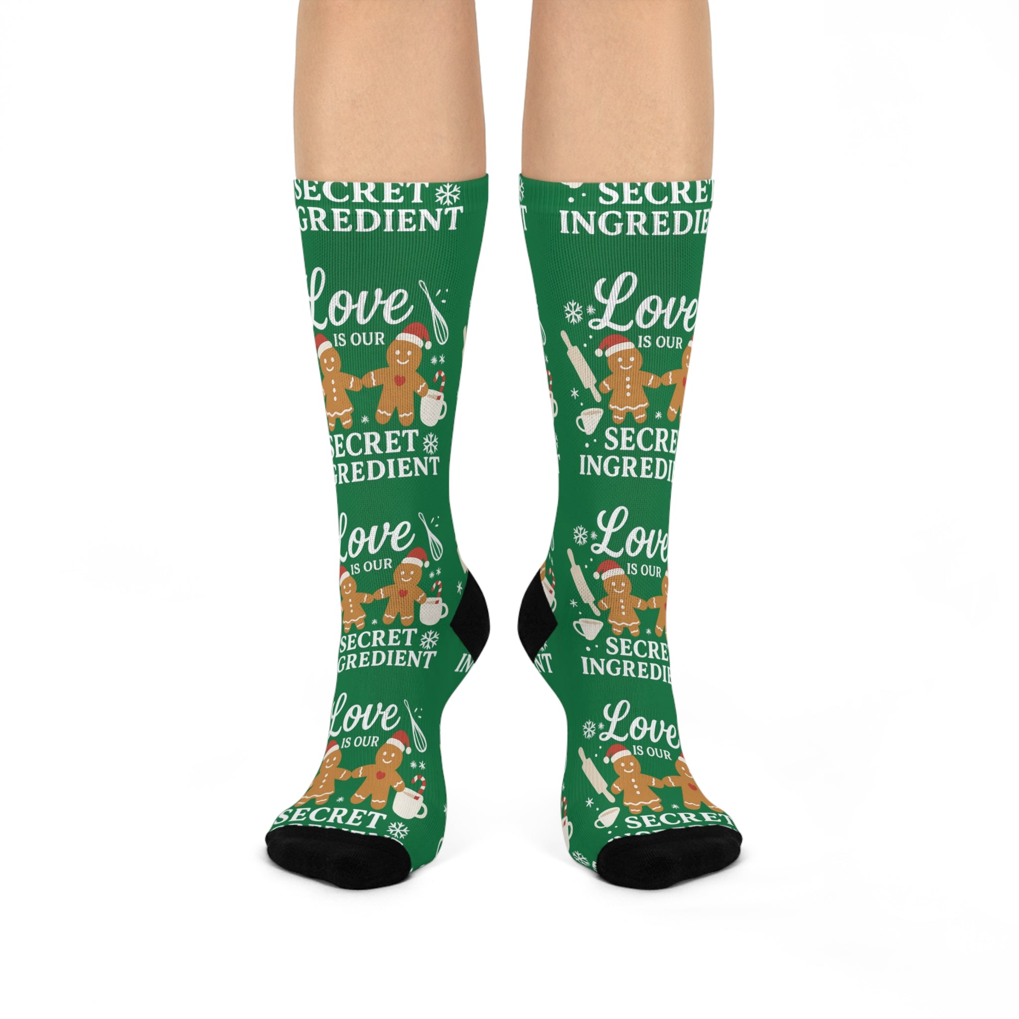 Matching Love is Our Secret Ingredient - Cushioned Crew Socks