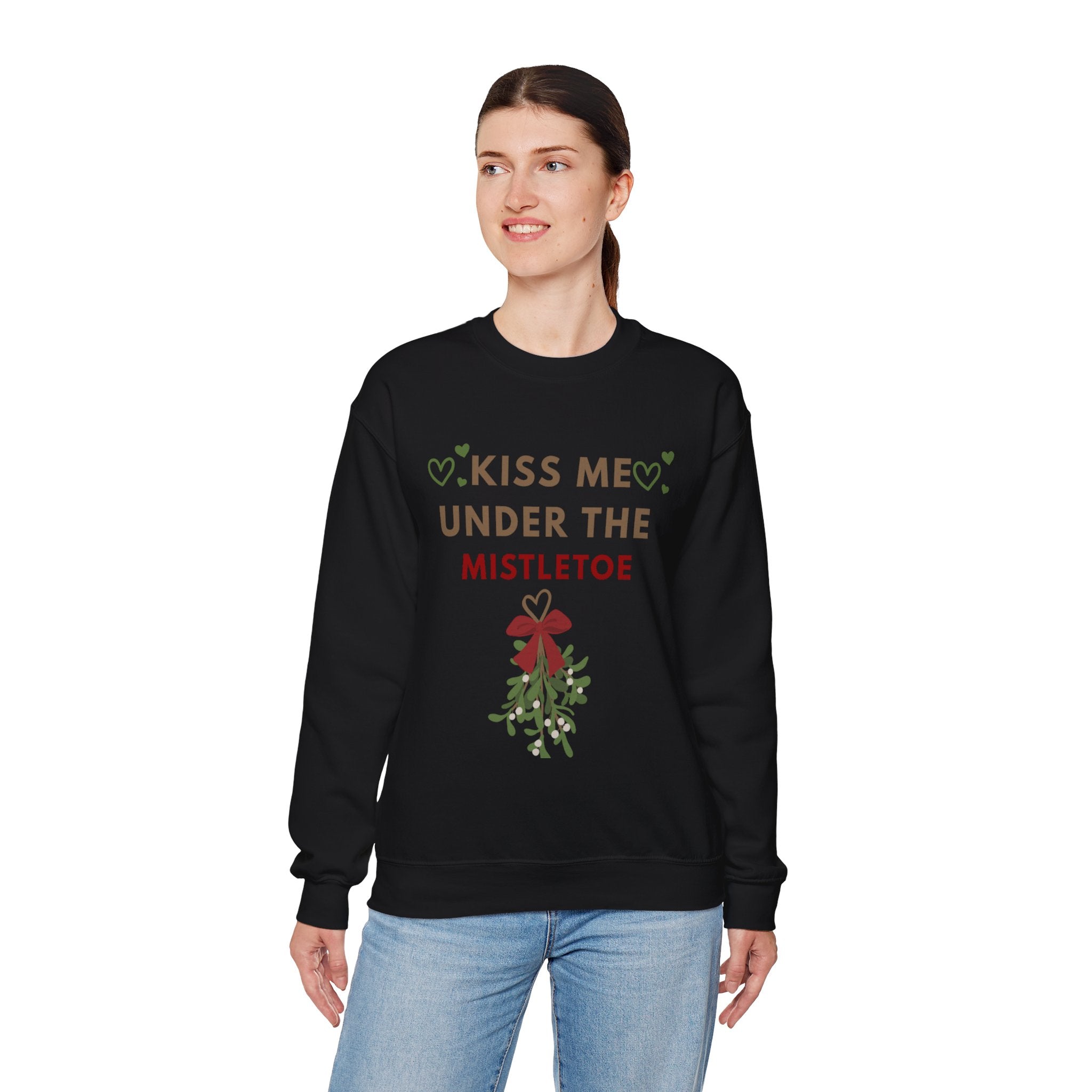 Matching Kiss Me Under The Mistletoe - Unisex Heavy Blend™ Crewneck Sweatshirt
