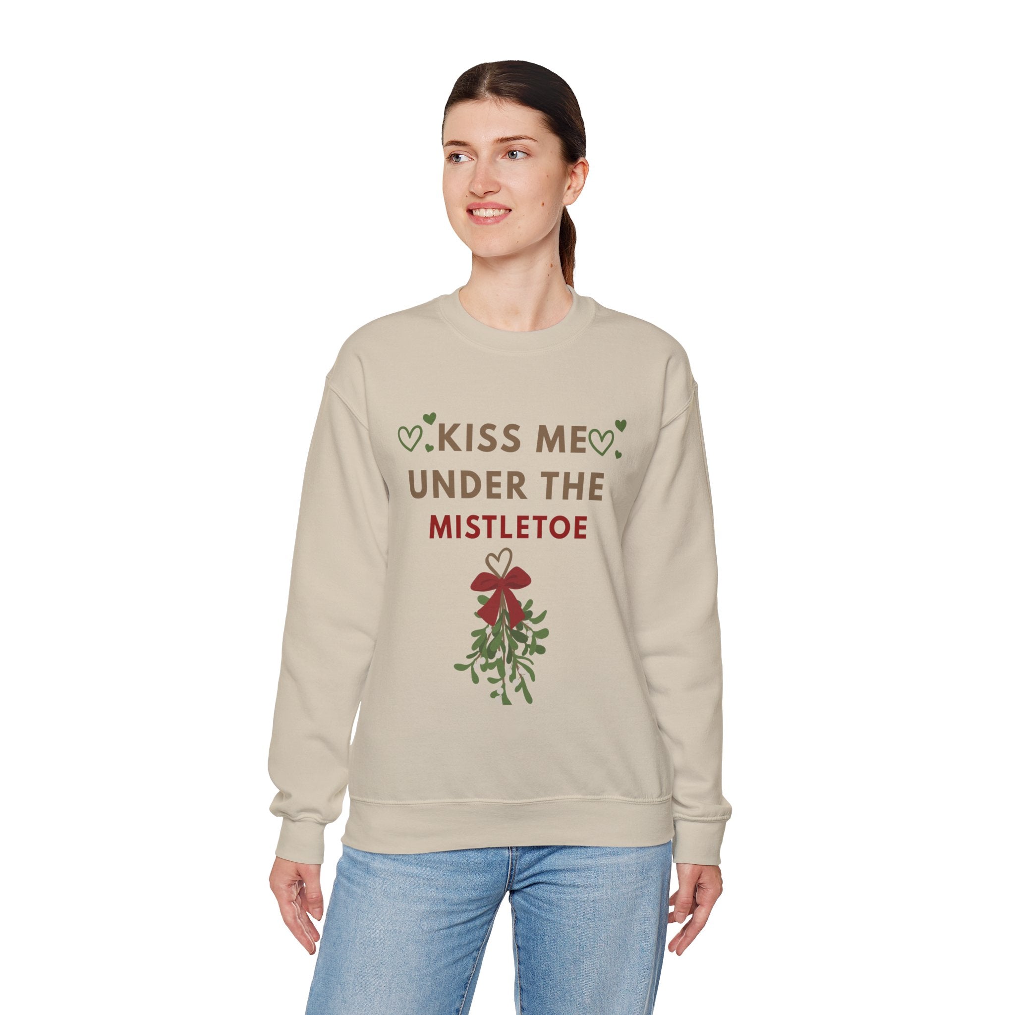 Matching Kiss Me Under The Mistletoe - Unisex Heavy Blend™ Crewneck Sweatshirt