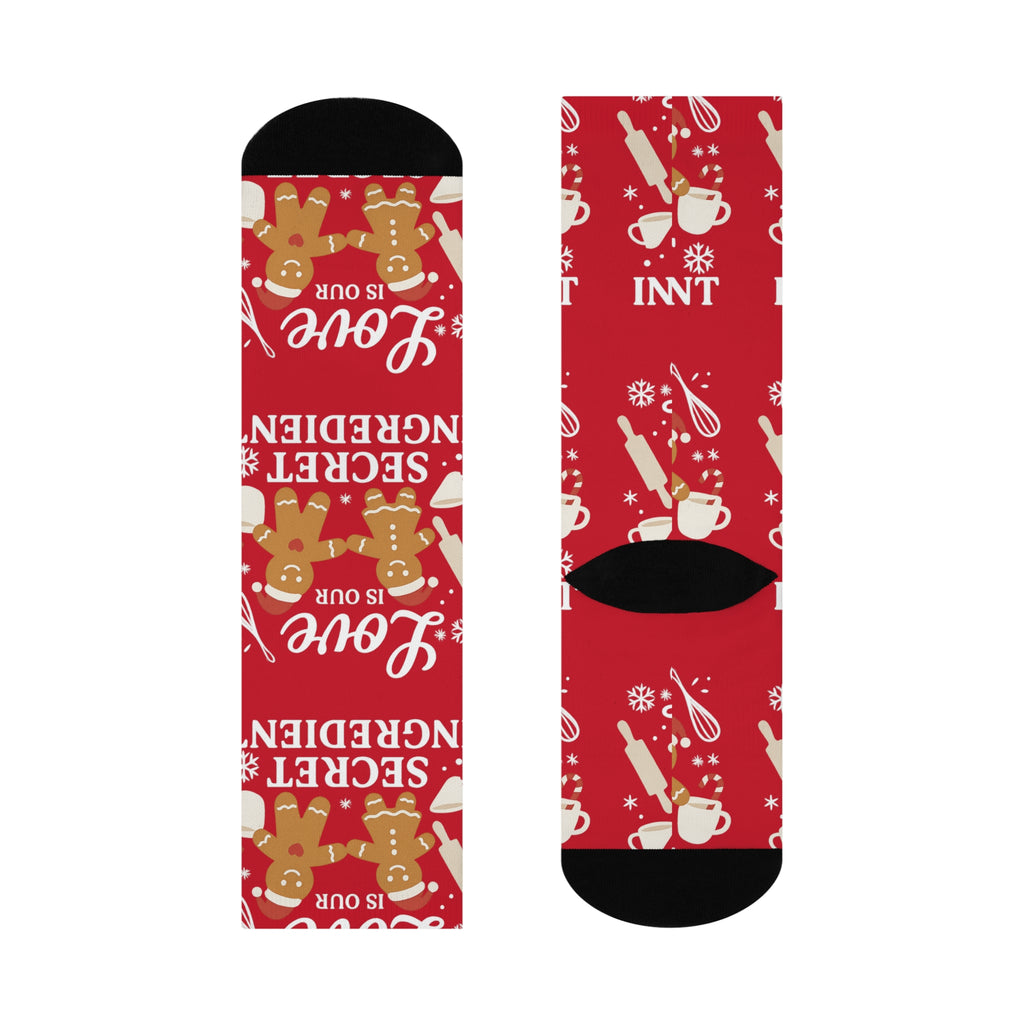 Matching Love is Our Secret Ingredient - Cushioned Crew Socks
