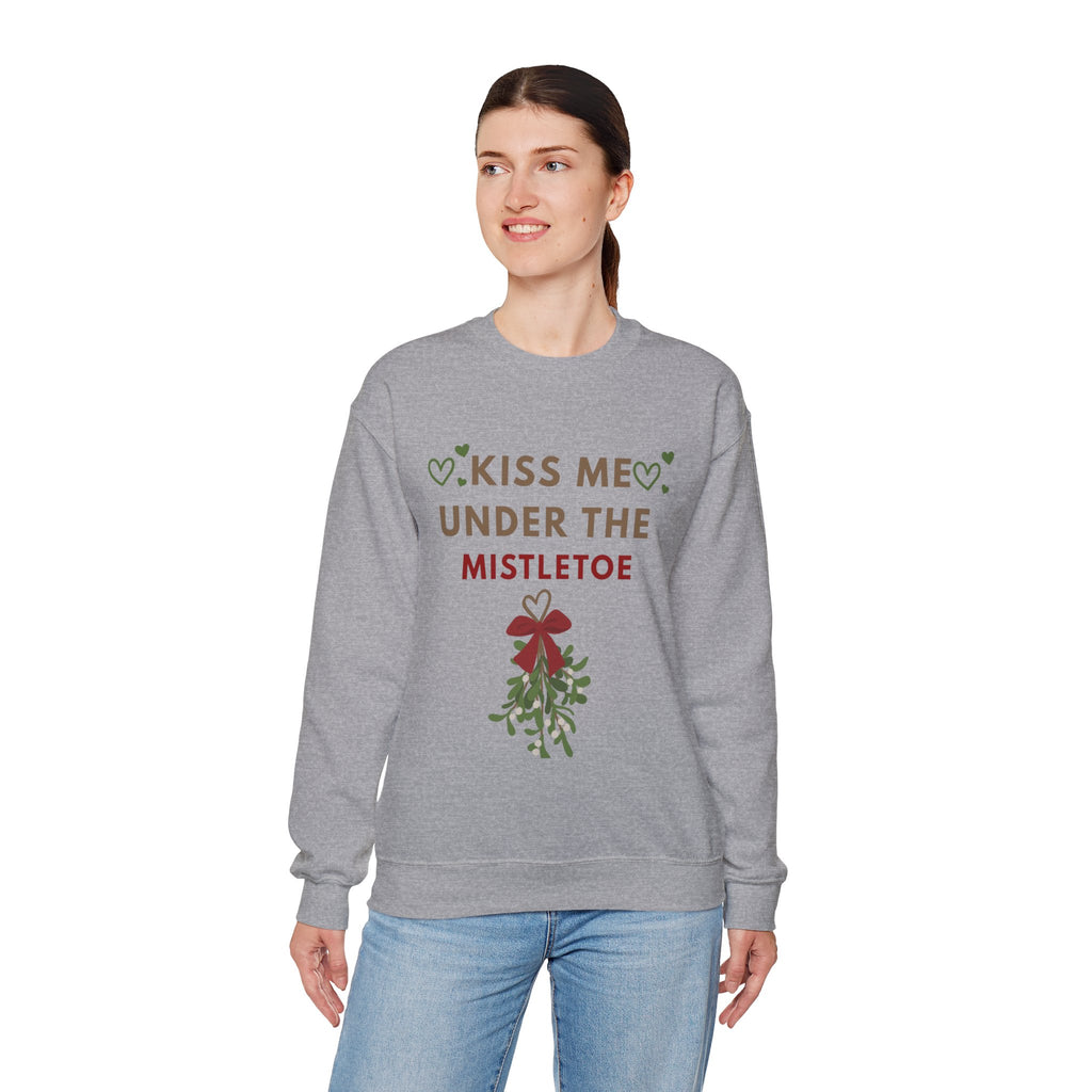 Matching Kiss Me Under The Mistletoe - Unisex Heavy Blend™ Crewneck Sweatshirt
