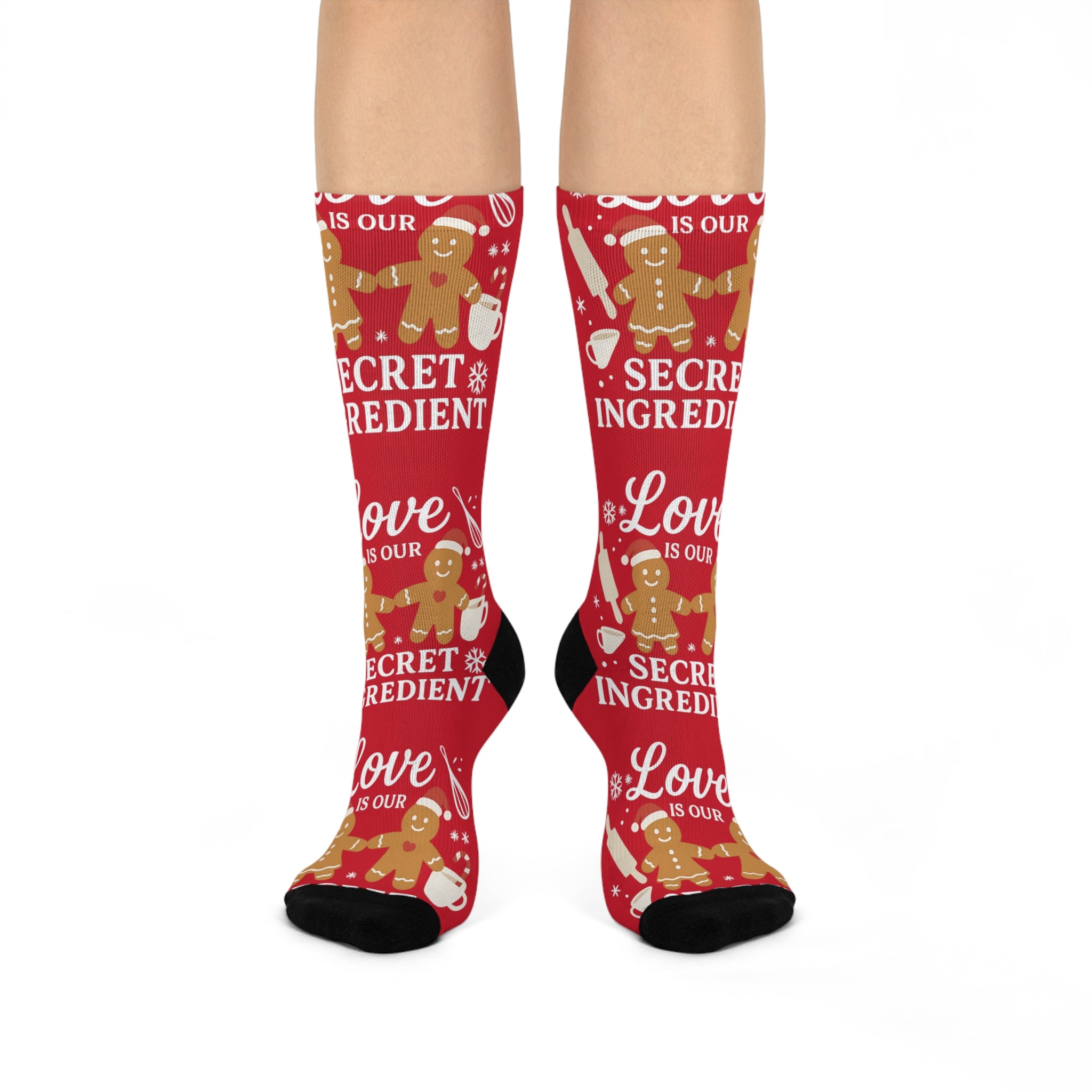 Matching Love is Our Secret Ingredient - Cushioned Crew Socks