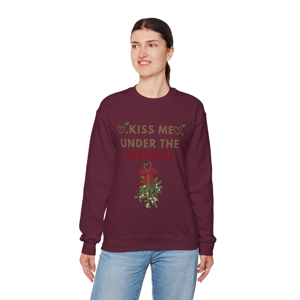 Matching Kiss Me Under The Mistletoe - Unisex Heavy Blend™ Crewneck Sweatshirt