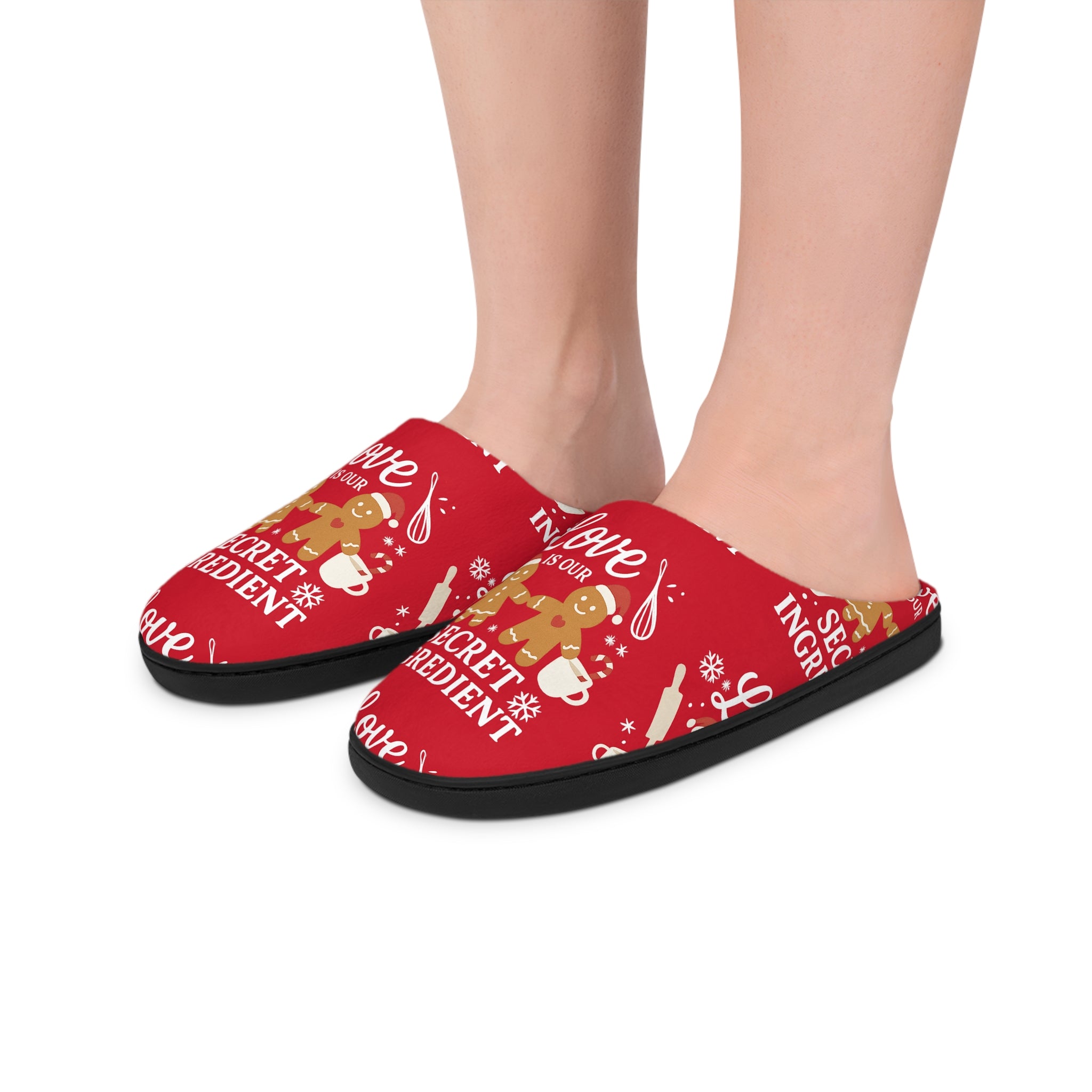 Love is Our Secret Ingredient - Women's Indoor Slippers